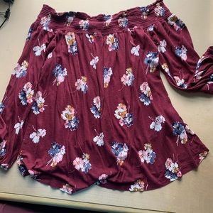Off The Shoulder Floral Top